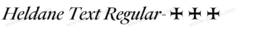 Heldane Text Regular字体转换